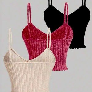 Shein Essence 3/Pc Set Camisole Tank Top